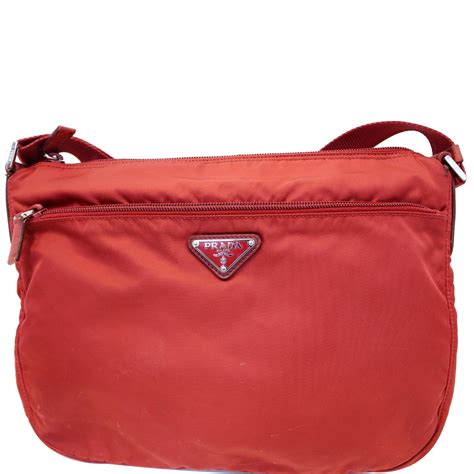 prada bag nylon red